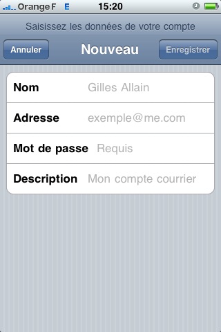 comment voir mon adresse mail sur iphone