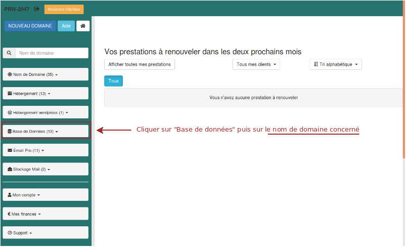 Creer des adresses emails