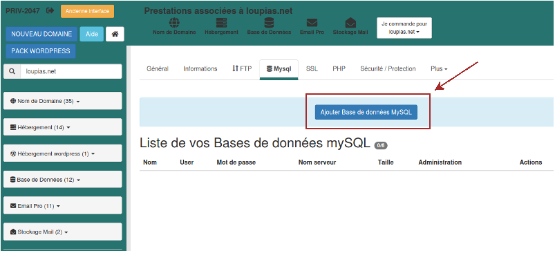 Hébergement web