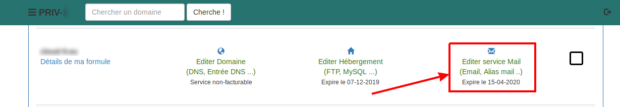 Creer des adresses emails