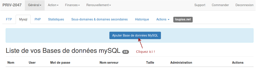 Hébergement web