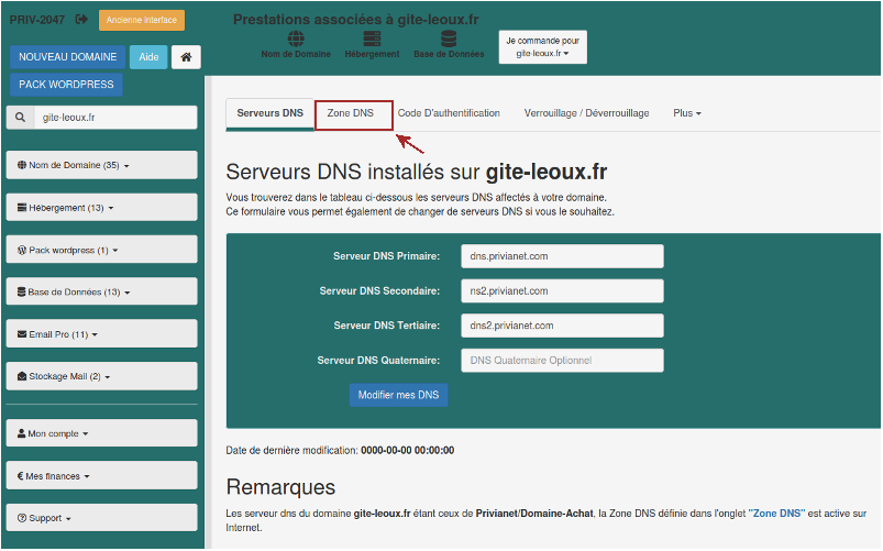 fichier zone dns