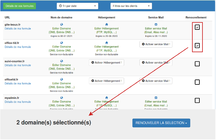 Lister vos factures